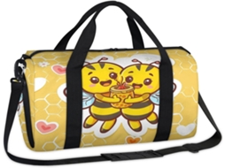 Bolsa Esportiva Abelha Tecido Poliéste 45 X 21 5 23 Cm Design PA