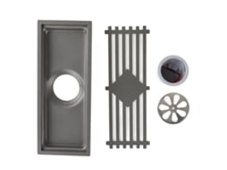 Ralo de Piso AQUAFORGE preto, para Chuveiro, em Aço Inoxidável