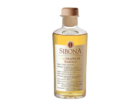Aguardente Grappa SIBONA Nebbiolo Barolo Garrafa Especial (1.5 L - 1 Unidade)