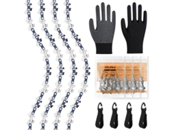 Mini-cadeia De Aço Para Cadeias De 4 Peças - Compatível Com Gta 26 Do Stihl - 4 Polegadas (10 Cm) - 1/4 Polegada Lp - 1,1 Mm De Espessura - 28 Engrena