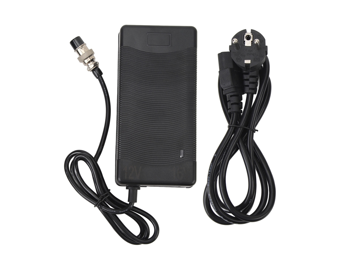 Carregador Mali de Bateria, 54.6v 5a, com Plug Gx16 de 3 Pinos, para Bicicleta e Scooter Elétrico