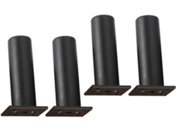 Angooily Conjunto De 4 Pés Sofá Em Liga Alumínio Substituição Para, Cadeira E Móveis Duráveis Preto Suporte Para Tv