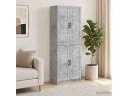 Vidaxl Conjunto De Gabinete 2 Pcs Cinzento Cimento