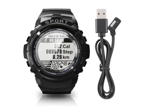 Relógio Dilwe Gps S816 Relógio De Carga De Esporte Gps À Prova Dágua Relógio Inteligente 3 Profings Preto