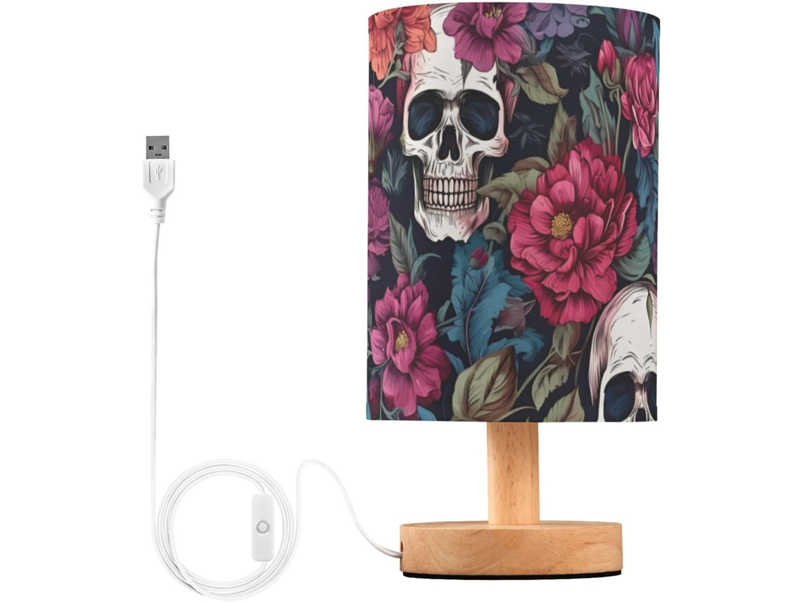Luminária De Mesa Mnsruu Para Quarto, Sala De Estar E Cabeceira, Com Portas De Carregamento Usb, Na Cor Roxa