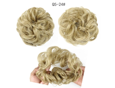 Feminino Sintã©tico Bagunã§ado Chignon Donut Almofada De Cabelo Elã¡stico Corda De Cabelo Extensãµes De Cabelo Miss Wig