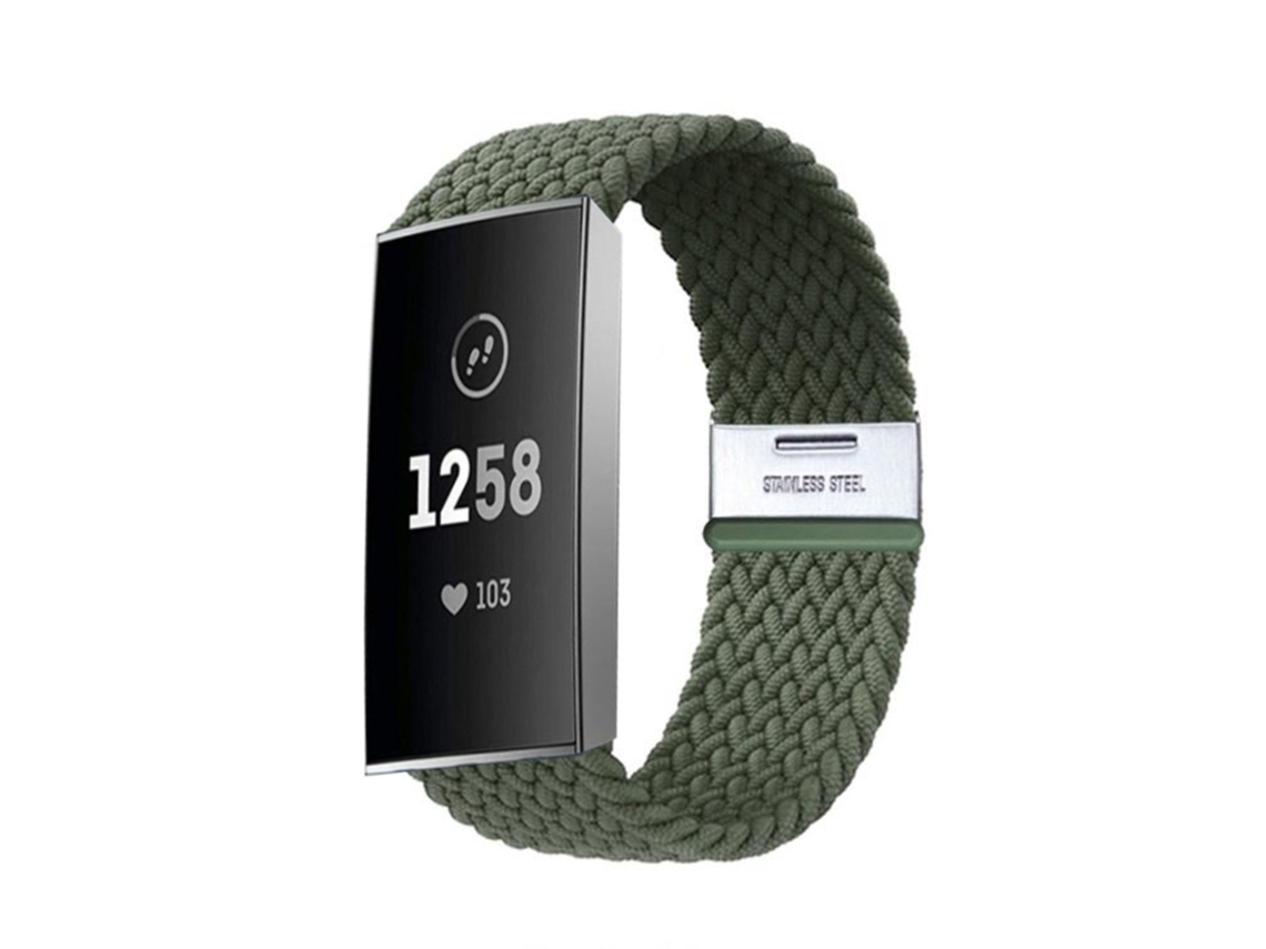 Bracelete Solo loop para Fitbit by Google Charge 3 Verde