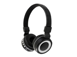 Fones de ouvido Bluetooth sobre a orelha com microfone, suporte retrátil TAISHENGDA
