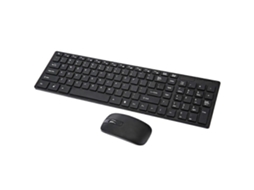 Teclado Sem Fio 2.4g, Teclado De Escritório Ultrafino Com Mouse Ly Ebike (preto, Com Capa, Sem Bateria)
