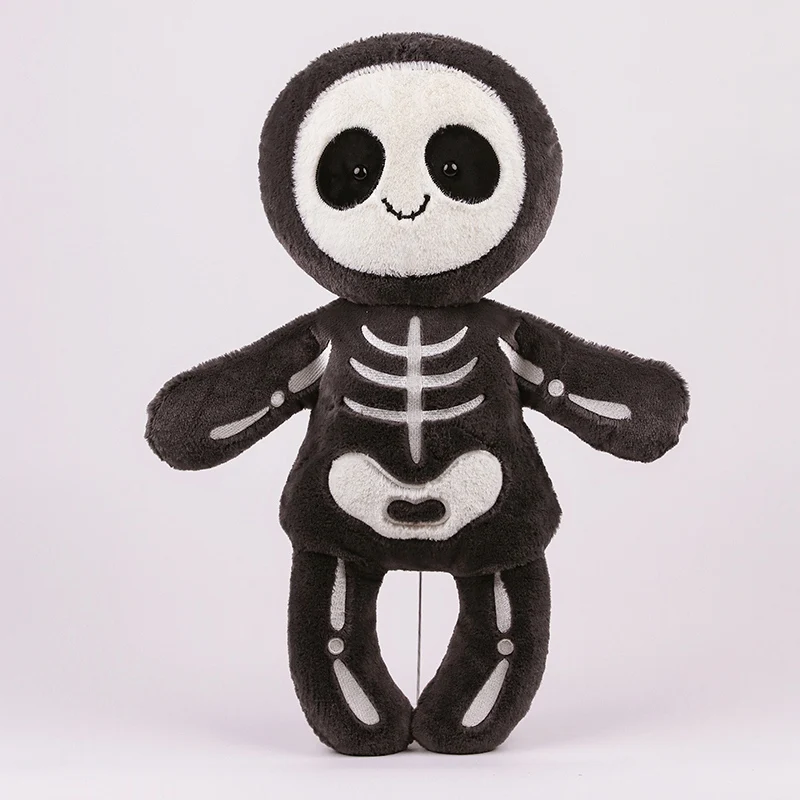 Brinquedo de Pelúcia Fofo de Desenho Animado para o Halloween, Brinquedo de Pelúcia Macio MDUG (crânio com Aproximadamente 45 Cm)