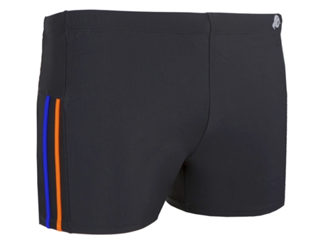 Calção de Banho Listrado Justo Masculino GUGGEN MOUNTAIN Ts05-Ts06 (Preto - X-L)
