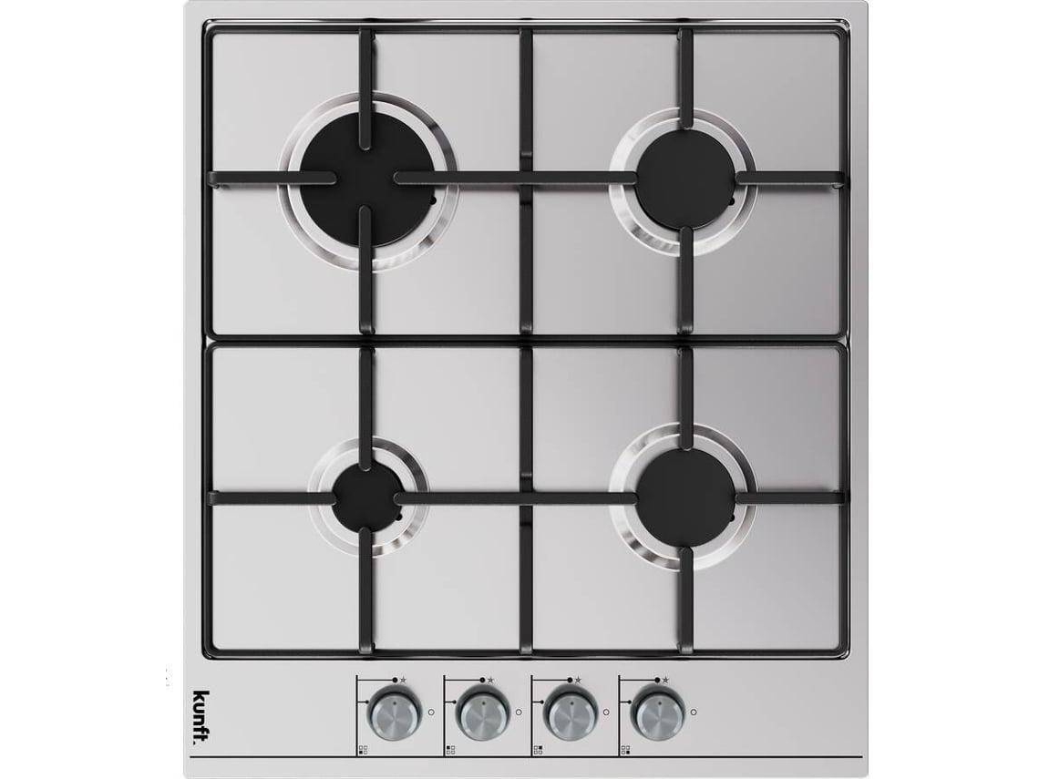 Placa de Gás KUNFT 4G KGH8853 (Outlet Grade A - Gás Butano-Propano - 59 cm - Inox)