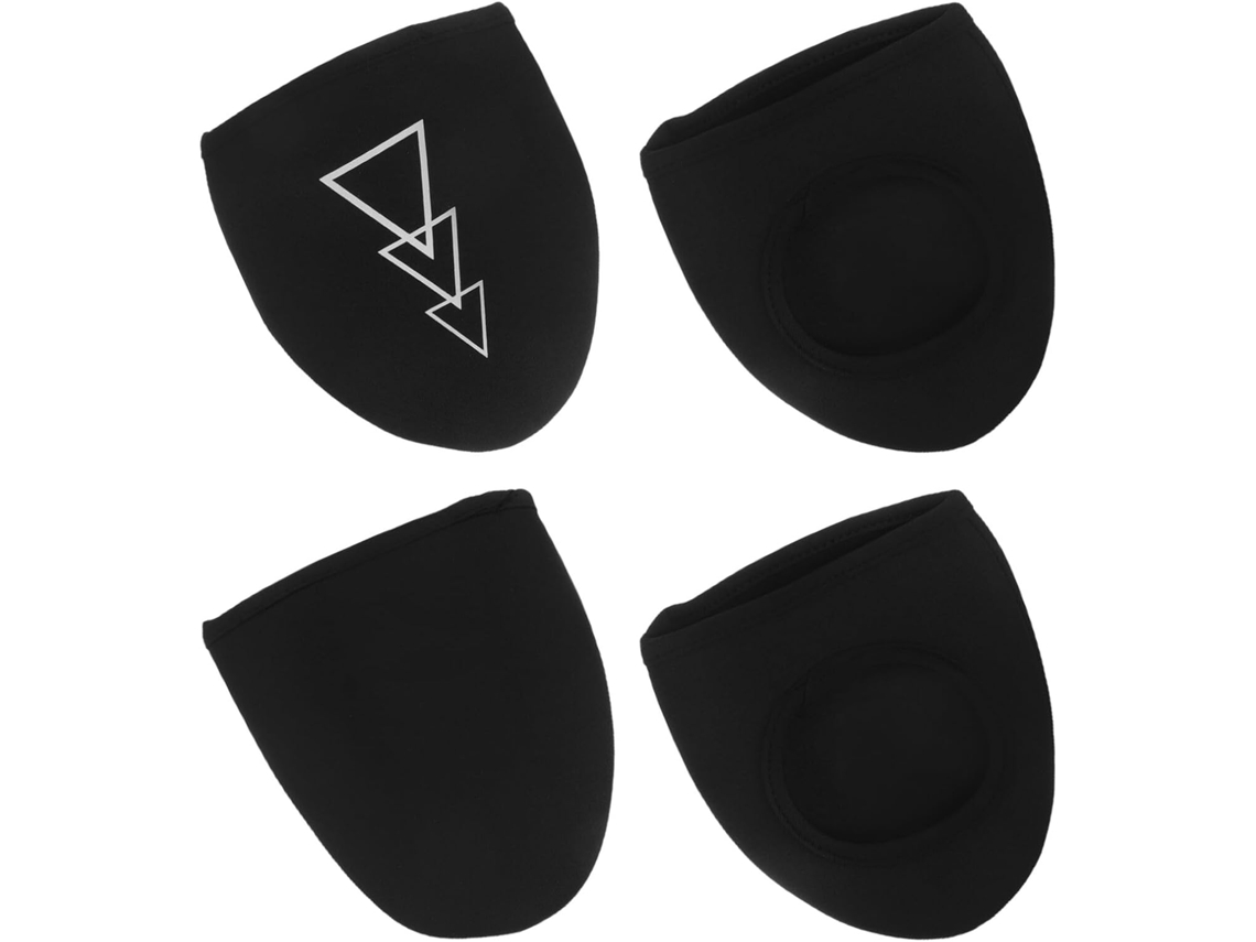Capas Impermeáveis De Neoprene Para Sapatos De Ciclismo, Tamanho Meio Pé, 2 Pares.