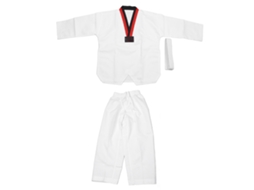 Uniforme de Taekwondo do Chile, manga comprida, em poliéster e algodão, tamanho 140.