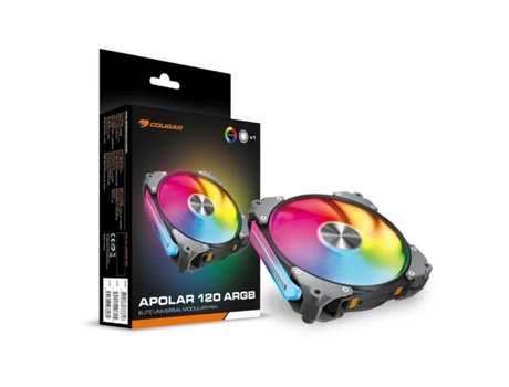 Ventilador de Caixa COUGAR Apolar 120 Ø 12 cm Preto ARGB