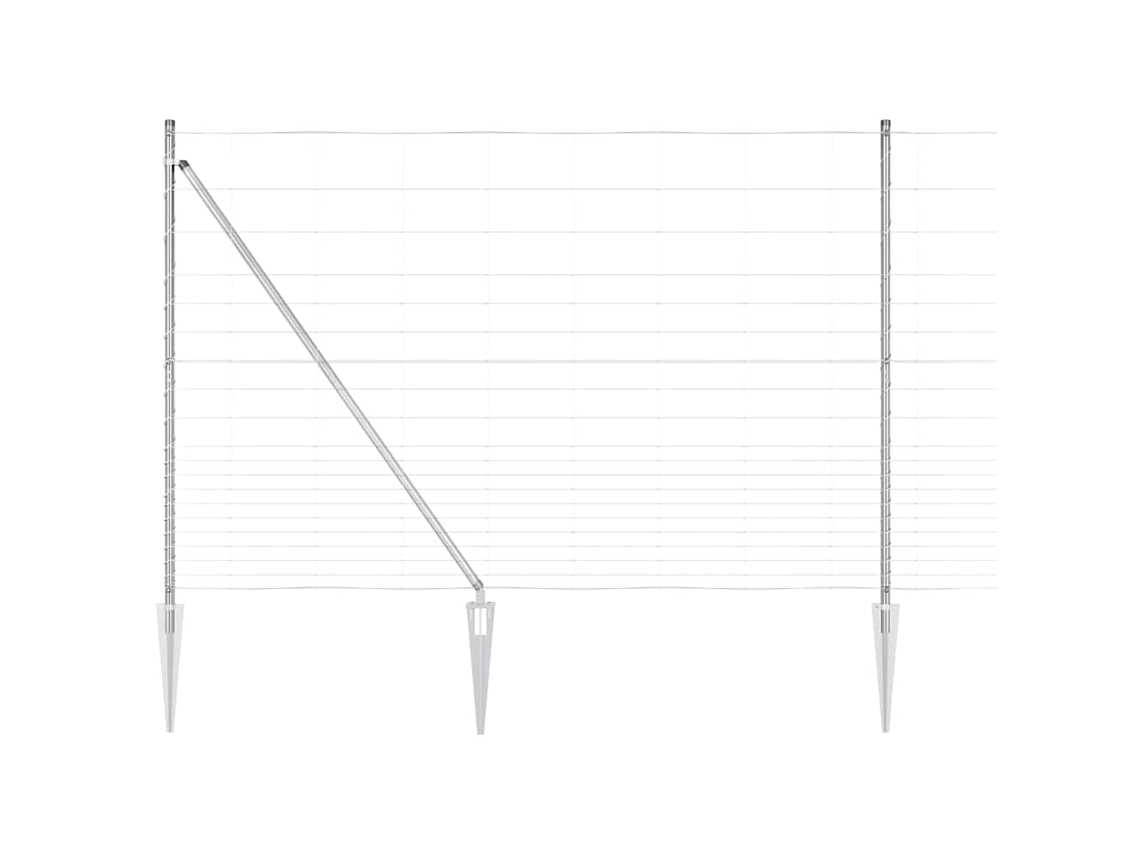 Poste De Cerca Galvanizado 25 X 1,6 M Aço