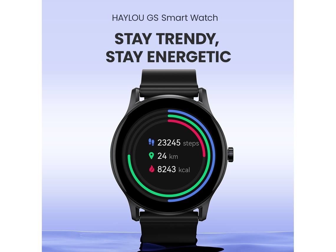 Relógio Inteligente Haylou GS LS09A, Leve, Resistente à Água IP68, 12 Modos de Exercício, Estilo Elegante e Casual (38 G) (S/MARCA)