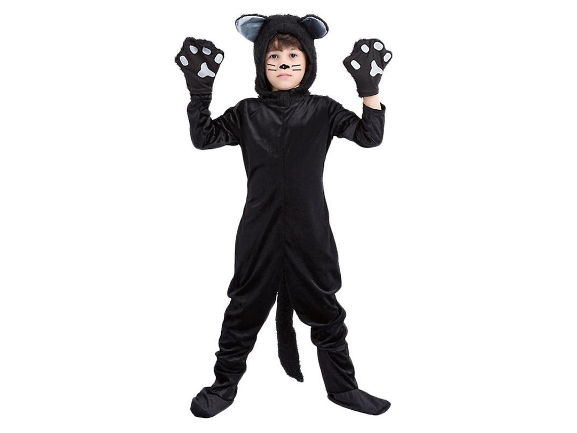 Conjunto de Roupas de Gato Cosplay de 1 Peça para Decorações de Halloween ALLINLESS