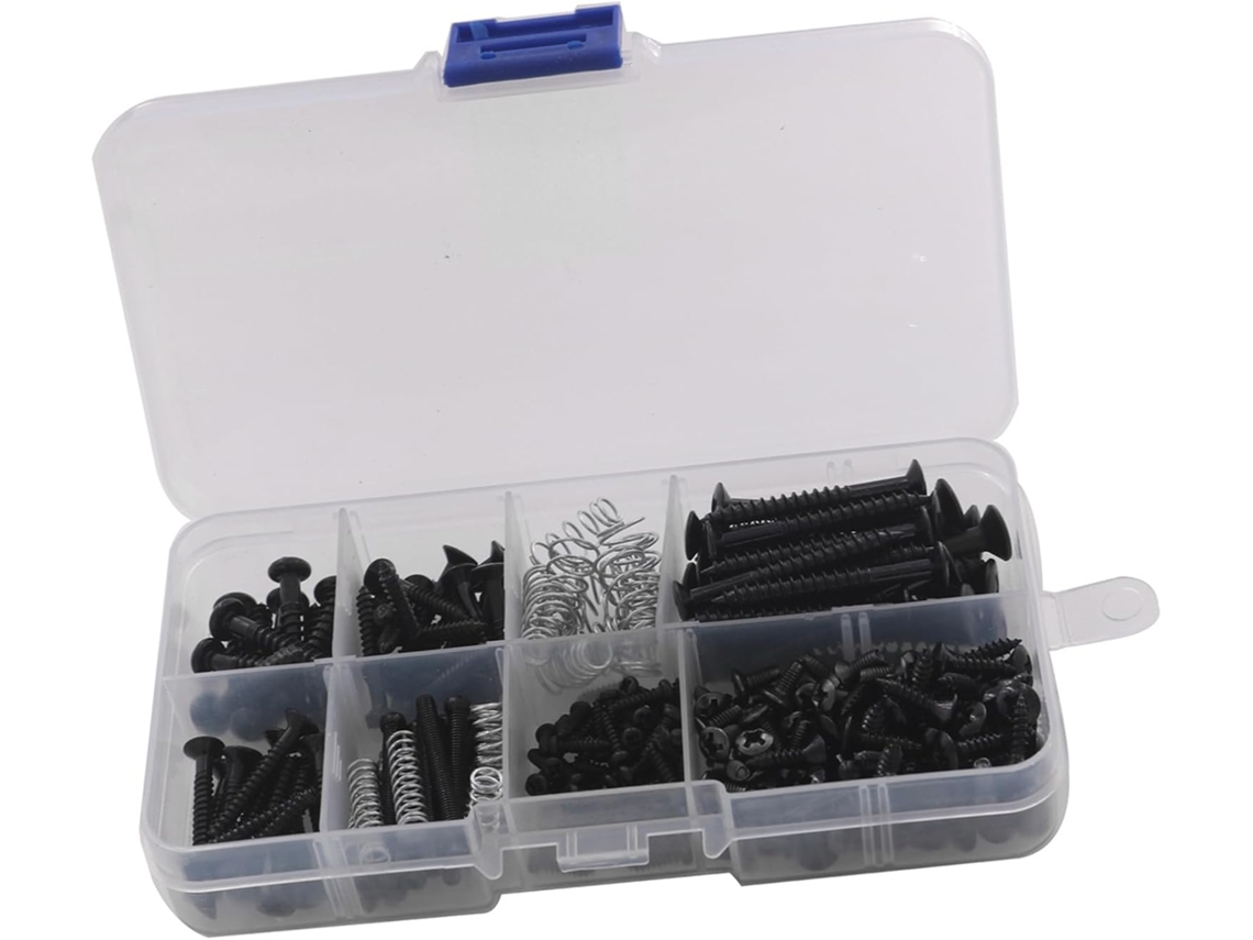 Kit Com 226 Peças E 9 Tipos De Parafusos Para Guitarra, Incluindo Parafusos