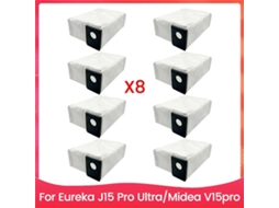Conjunto De 8 Sacos Para Aspirador De Pó Eureka J15 Pro Ultra E Midea V15pro . Tuotuo (acessórios Pó)
