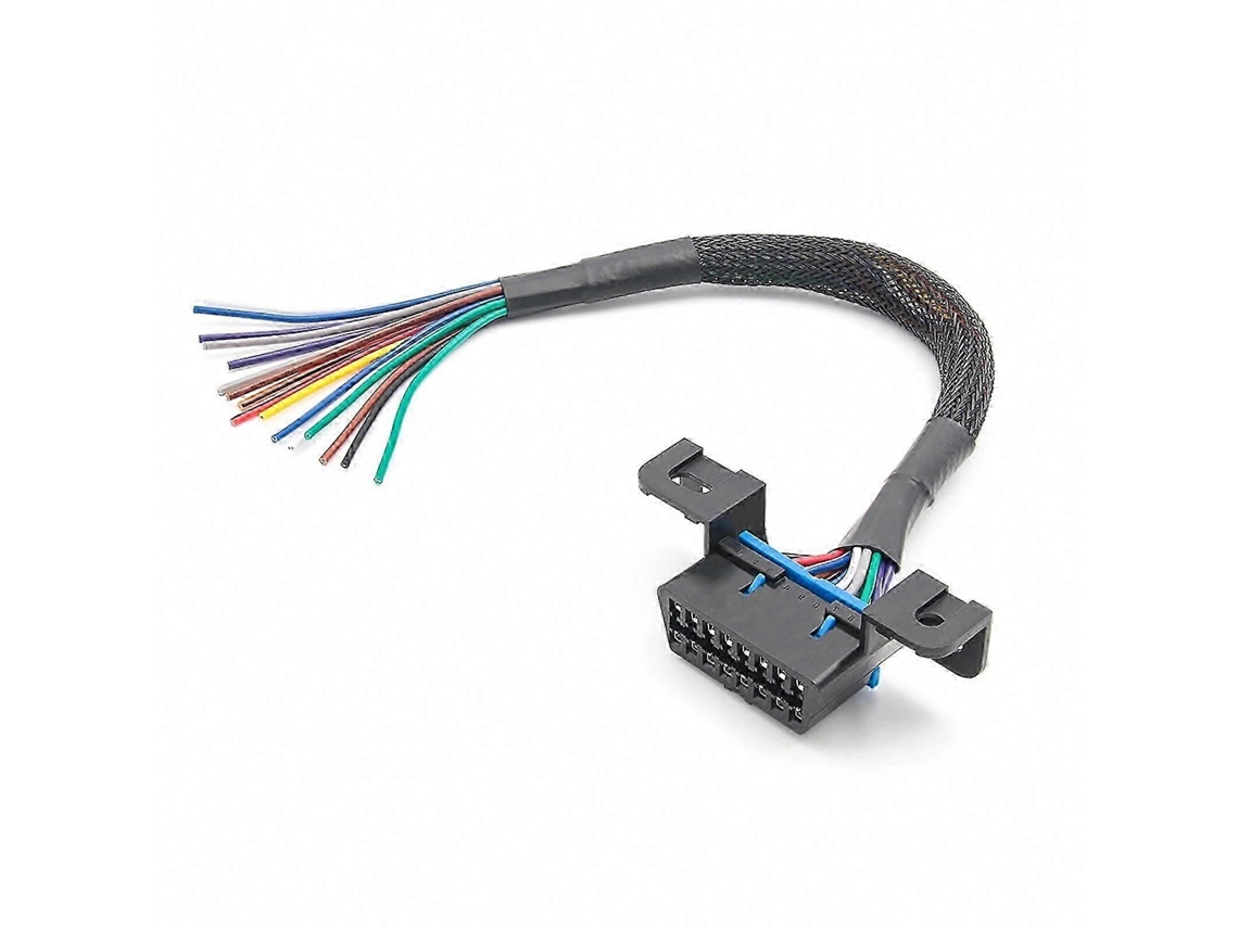 Cabo De Extensão Obd2 J1962 De 16 Pinos Para Diagnóstico Automotivo, Com Conector Fêmea De 30 Cm (12 Polegadas).