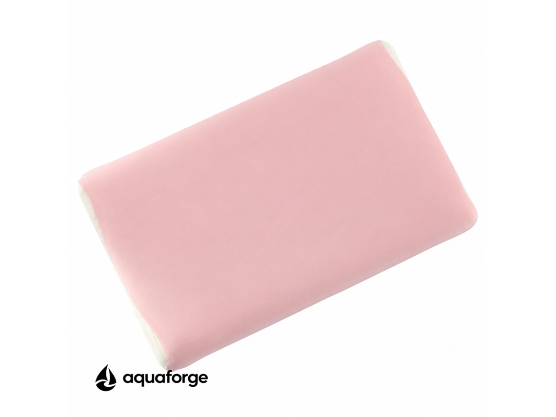 Almofada Cervical Ergonómica Espuma Viscoelástica Capa Removível 36 X 58 Cm