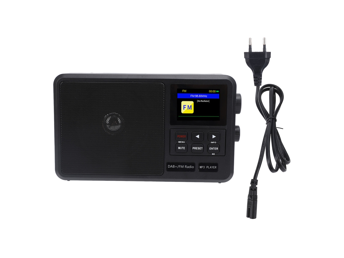 Rádio portátil multifuncional, USB, Bluetooth, temporizador, rádio FM | EOOCOO