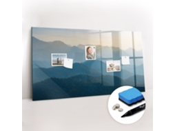 Quadro Magnético Decorativo Abstração De Paisagem Para A Cozinha Espelharte (120x60 Cm)