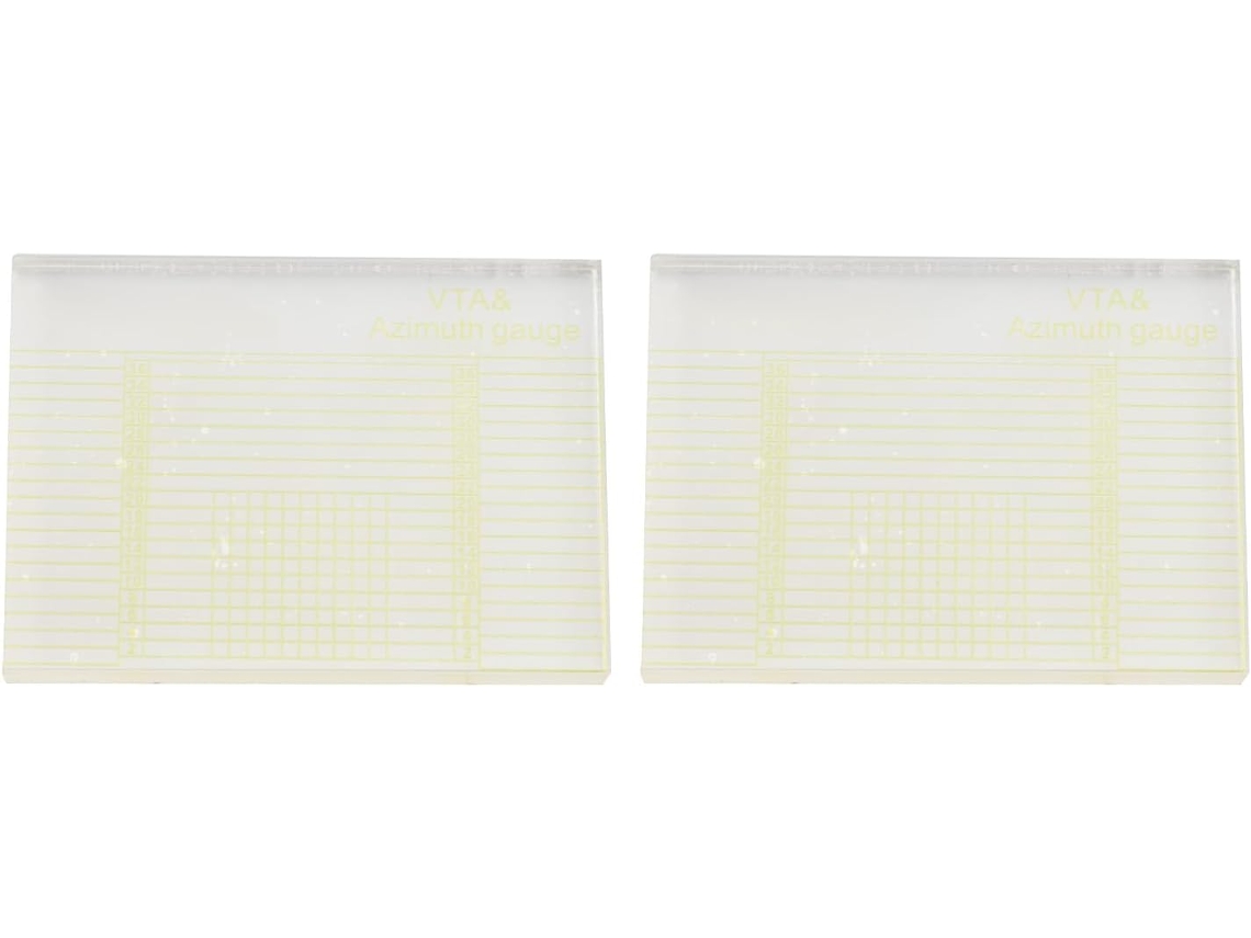 Régua De Azimute Gowenic Vta, Marcações Precisas Para Toca Discos, Prática E Fácil De Guardar, Medidor Transparente, 2 Peças