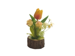 Tulipa Artificial em Vaso para Decoração de Casa LAXISCREED
