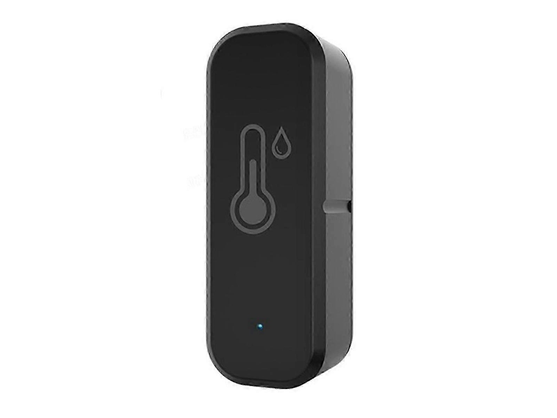 Termômetro e higrômetro inteligente Semi Fio para casa, Wi-Fi e Bluetooth, preto.