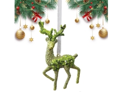 Pingente De Cofre Festivo Com Enfeites De Floco De Neve De Natal E Detalhes.