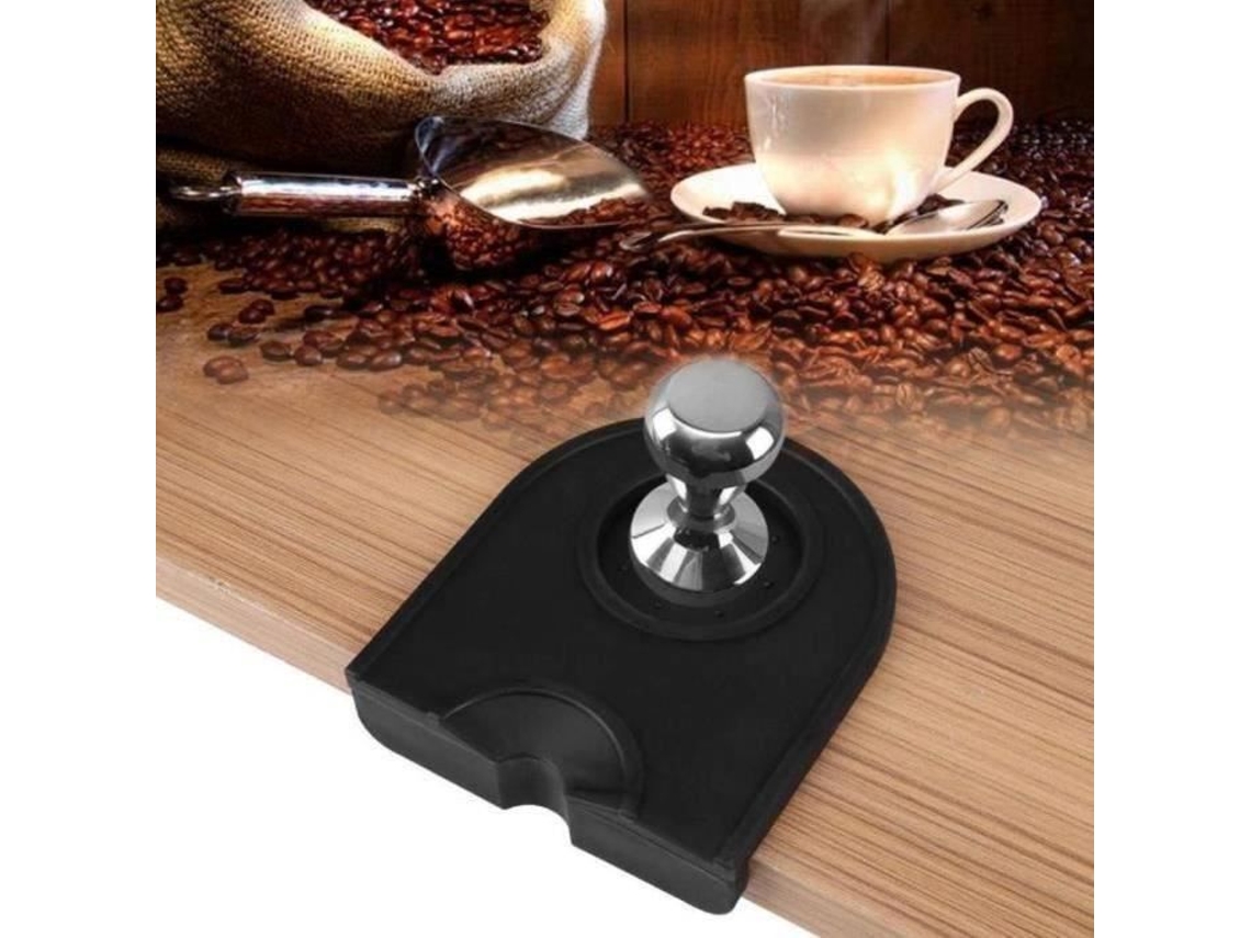 Qf00481 Tamping E Suporte De Armazenamento Tapete De Compactação De Silicone Antiderrapante Para Carimbo De Prensa De Pó De Café, Cor Preta Ywei
