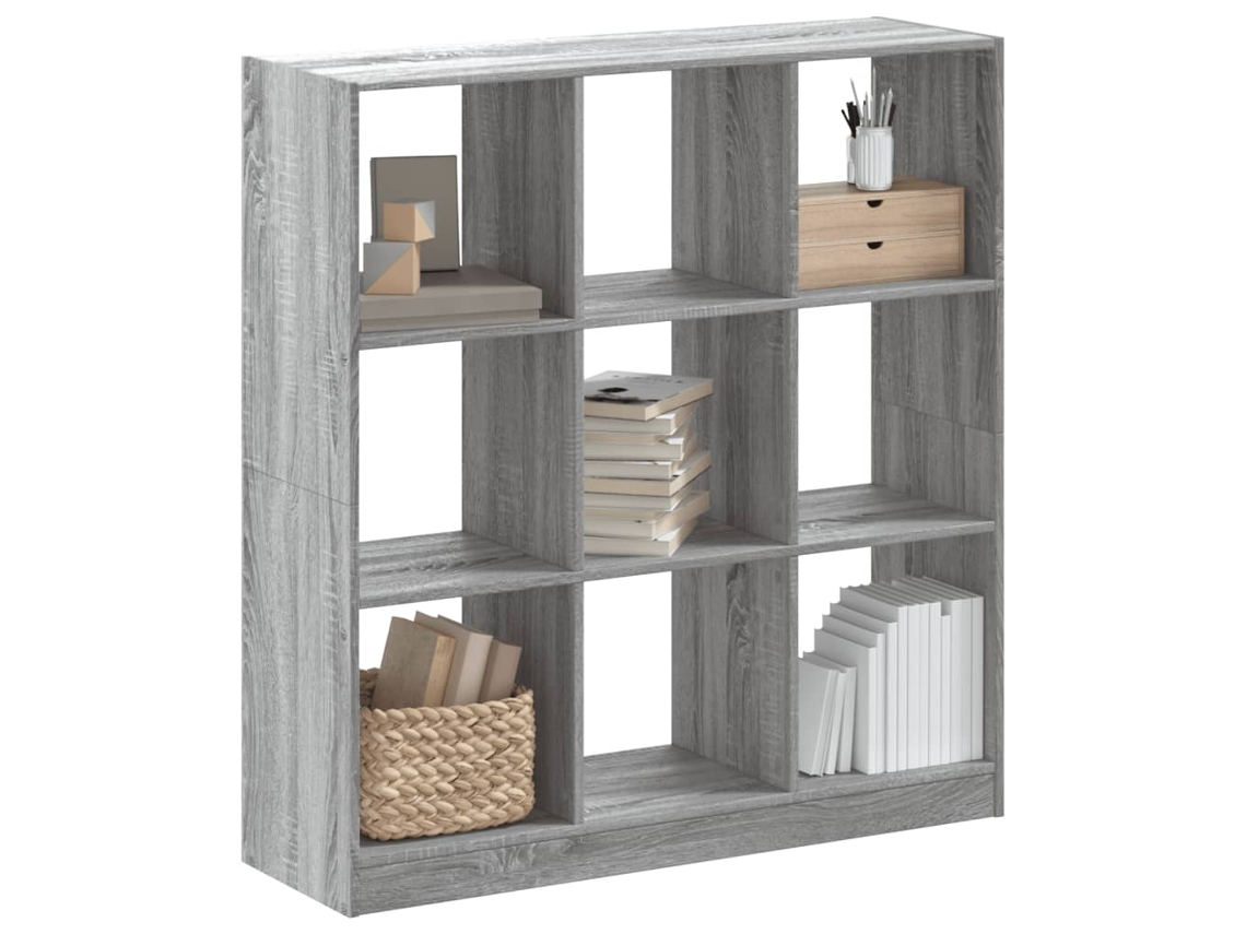 Vidaxl Estante 102x32x108 Cm Derivados De Madeira Cinzento Sonoma