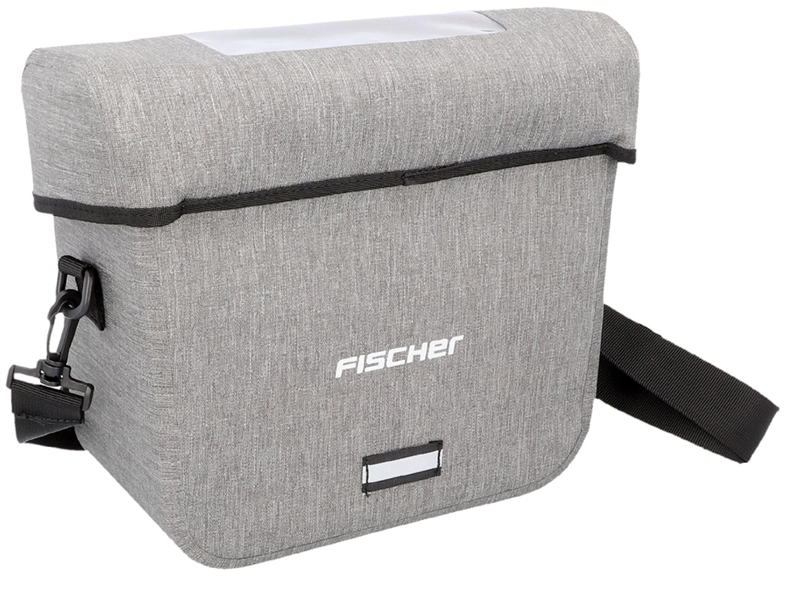 Bolsa para Guiador de Bicicleta FISCHER City Cinza