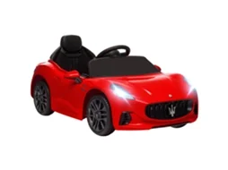 Carro Elétrico para Crianças Maserati Gran Turismo Folgore 12v Controlo Remoto Faróis Buzina e Música Mp3 98x59x43 Cm Vermelho pt