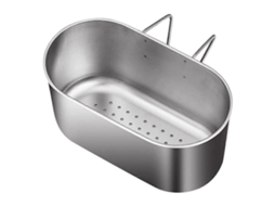 Cesto Escorredor De Pia De Cozinha Em Aço Inox Com Suporte Para Pendurar, Grande Capacidade, Fácil Descarte De Lixo.