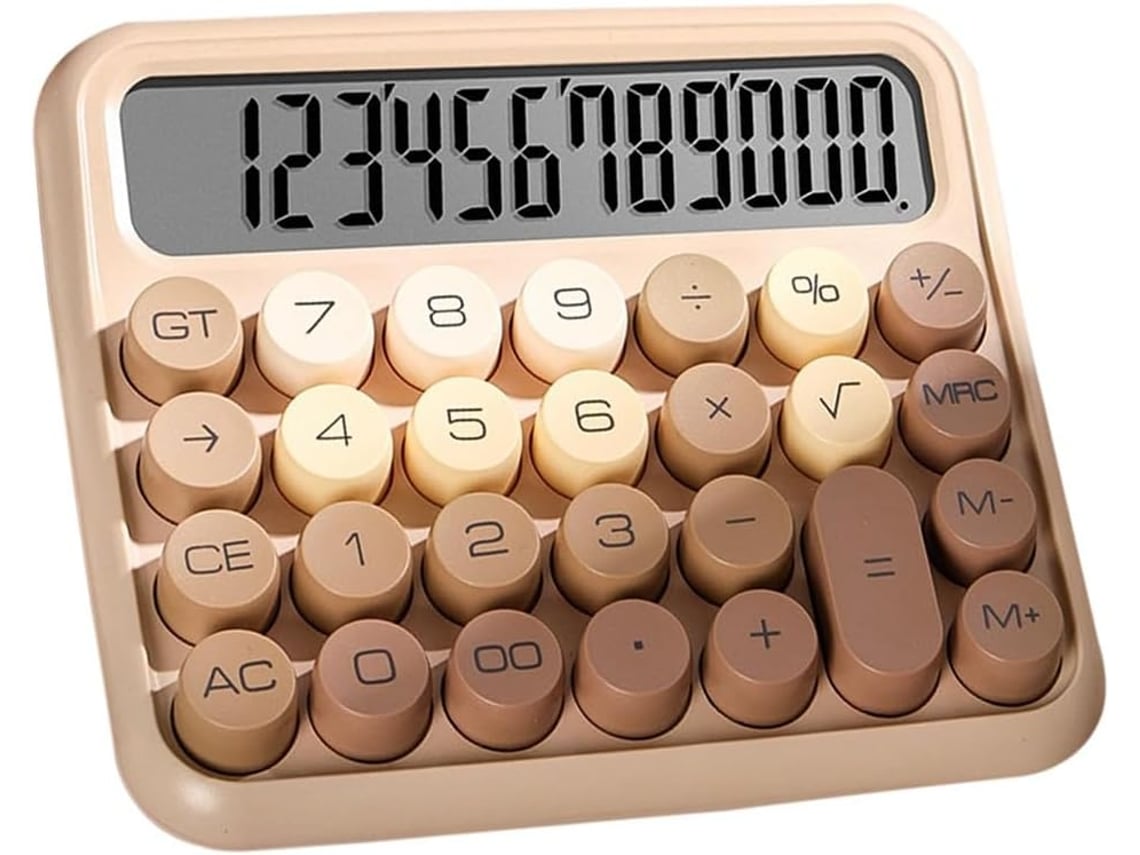 Calculadora De Mesa, Abs Com Almofadas Antiderrapantes