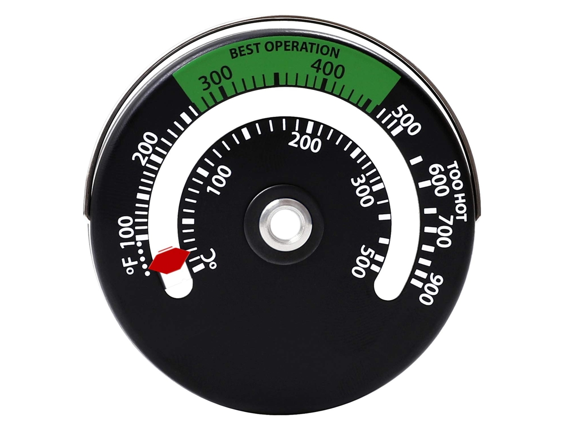 Termômetro Magnético Para Fogão, Monitor De Temperatura Do Tubo Da Lareira, Medidor Temperatura. Aquaforge