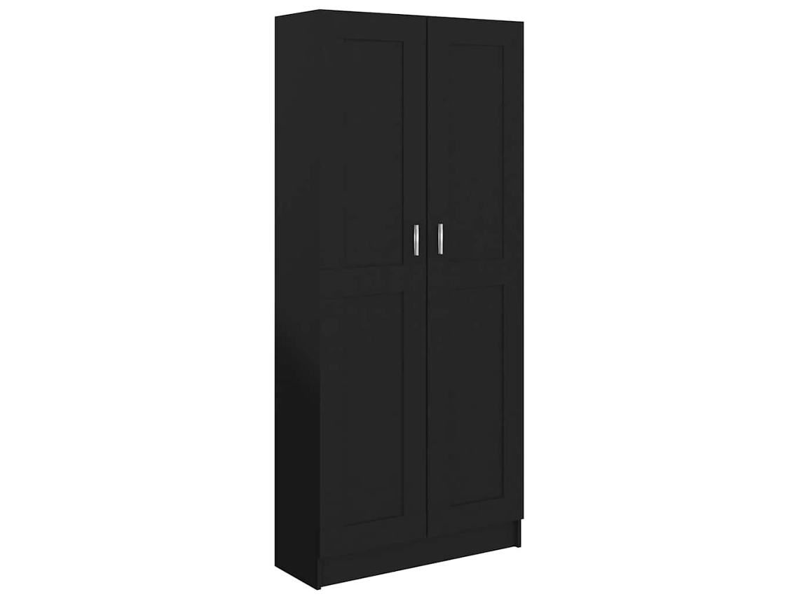 Book Cabinet, Book Cabinets Vidaxl Preto Madeira Processada (n/a)