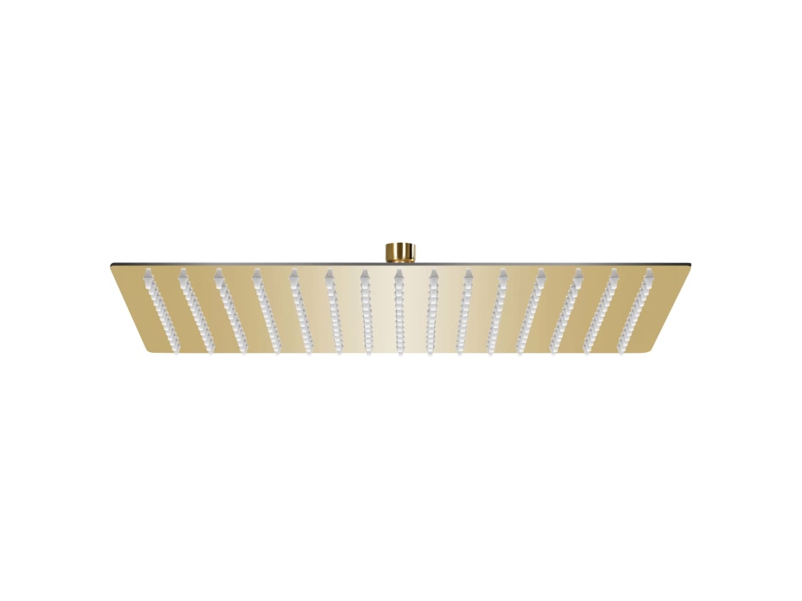 Vidaxl Cabeça De Chuveiro Retangular 40x30 Cm Aço Inoxidável Dourado
