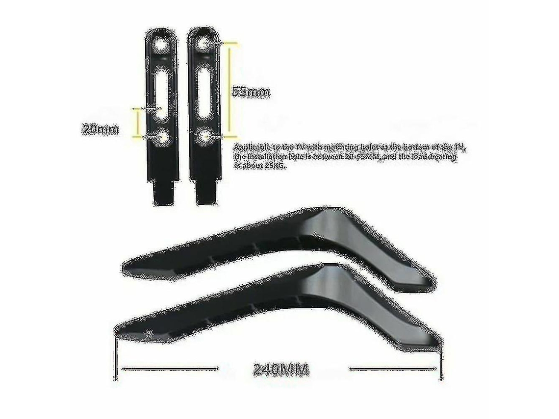 Lurelia Base Universal De Mesa Para Tv Em Metal Para Tv De 32 A 65 Polegadas
