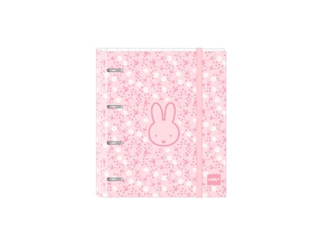 Pasta Com Argolas Miffy Flores 27 X 32 X 3.5 Cm