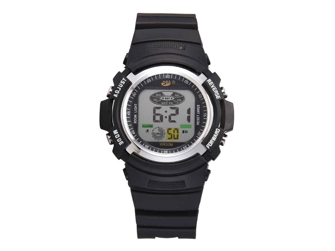 Reloj Casual Hombre Estudiante Correa De Silicona Impermeable Blanco