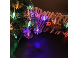 Luzes de Halloween em Forma de Morcego 20ft 40leds Impermeáveis com 2 Modos para Decoração de Festa
