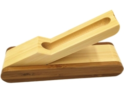 Caneta Compacto, para Material Escolar, Estojo Dobrável de Bambu para Canetas CHABERLU