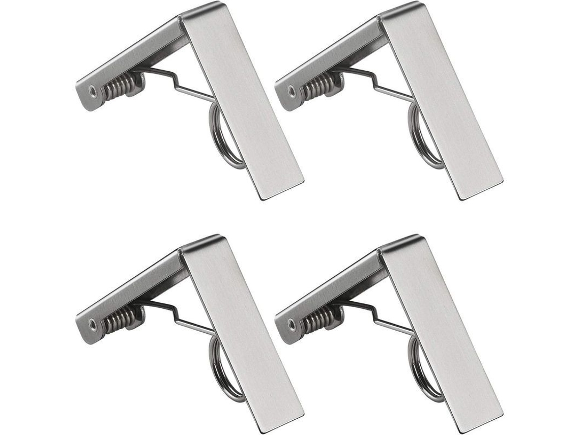 Clips de Toalha Nova Line em Aço Inoxidável com Mola para Restaurante, Piquenique e Festas