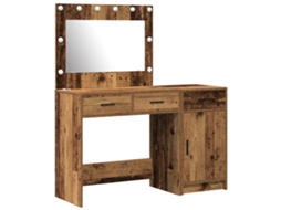 Conjunto 2 Mesa De Vestir Vidaxl Castanho Derivados De Madeira (40 X 41 X 75 Cm)
