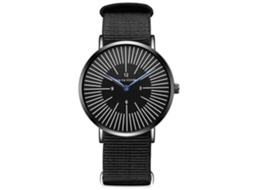 Relógio de pulso masculino Vava Voom, estilo fashion, com movimento de quartzo e pulseira de nylon.