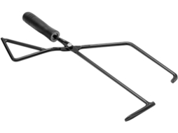 Pinça Metálica Toyandona Para Lenha, Ideal Para Lareiras Externas, Com Cabo Para Camping E Churrascos